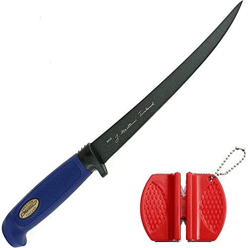 Marttiini Martef 36cm Filetiermesser, Klinge 23cm, beschichtet + LANSKY Crock Stick Messerschärfer/Filleting Knife &...