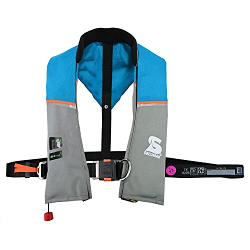 Secumar, automatische Rettungsweste, Ultra 170 Harness ocean / hellgrau / ora