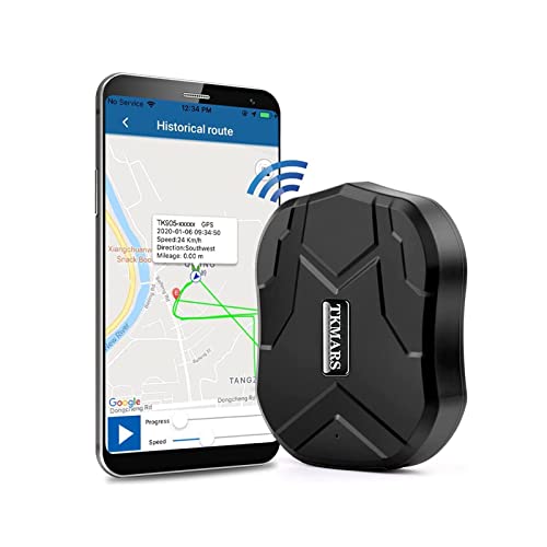 TKMARS GPS Tracker Ohne ABO GPS Tracker Auto 90 Tage Standby-Zeit, 5 Sekunden Zum Aktualisieren Der Position, Stark...