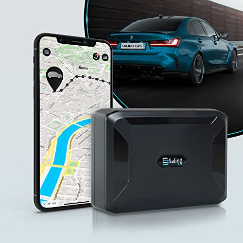 SALIND GPS-Tracker Auto, Motorrad, Fahrzeuge und LKW´s mit Magnet, etwa 40 Tage Akkulaufzeit (bis zu 90 Tage im Standby...