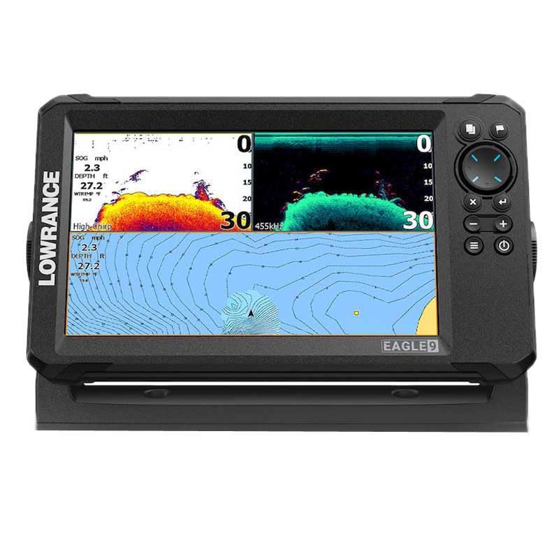Lowrance Eagle GPS Fischfinder Chartplotter, verschiedene Größen, für Fischerei, Tiefe, ProFishing (9 Zoll, Sonde HDI...