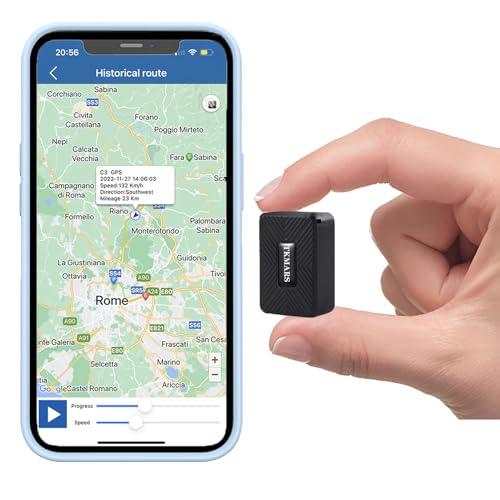 TKMARS Mini GPS Tracker Ohne ABO GPS Tracker Klein für Auto, Kinder, Koffer,1500ma