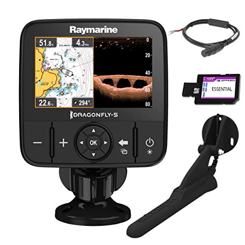 Raymarine E70293-CEUR Dragonfly-5Pro Sonar/GPS (12,7 cm (5 Zoll), integrierte Chirp Down Vision, CPT-DVS, WiFi, EU-CMAP...