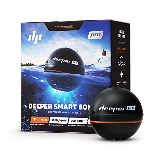 Deeper PRO smart Fischfinder - W-LAN Fischfinder für Kajak- und Belly Boot Angler